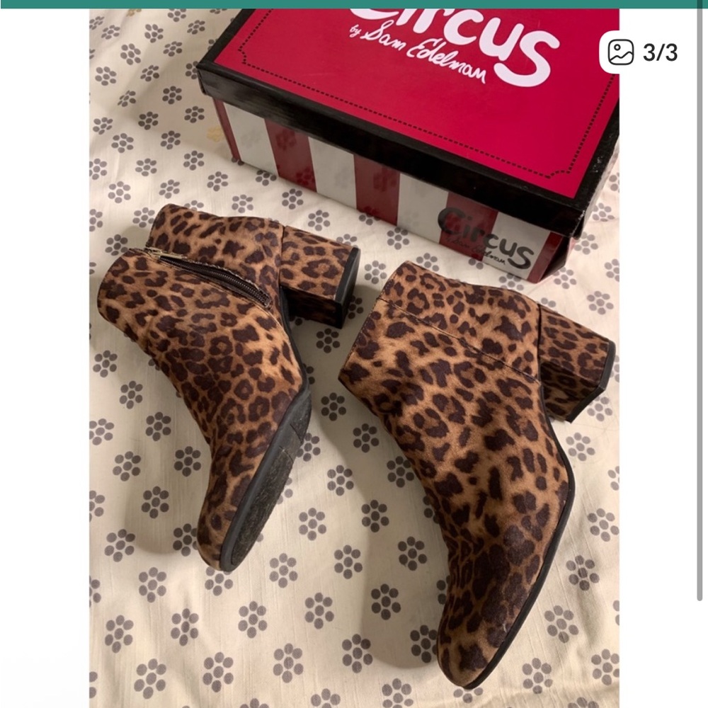 Circus by Sam Edelman Cheetah Print Ankle Booties